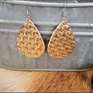 Faux Leather Earrings